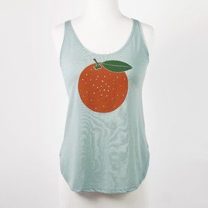 Citrus Orange Mint Green Women's Tank Top NEW!